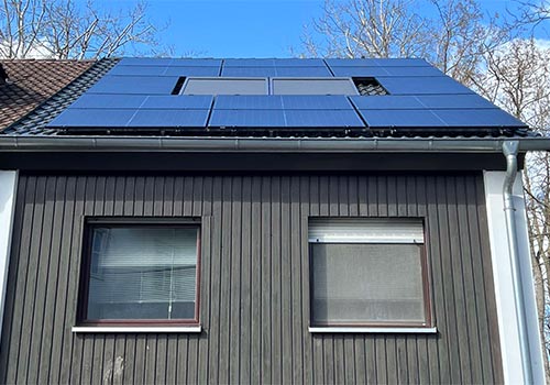 PV-Anlage auf Flachdach in Schoppershof